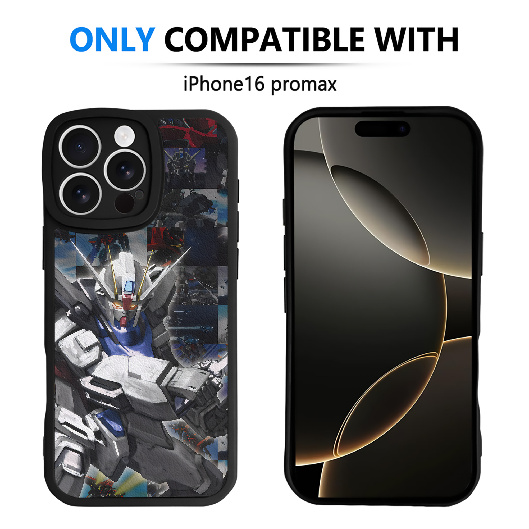 （画像用） 機動戦士ガンダム Mobile Suit Gundam 【iPhone 16シリーズ対応】シリコンスマホケース（レザー調） 材質：シリコン